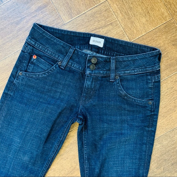 Hudson Bootcut Denim Flare Jeans 26 Dark Wash 2153 - Picture 4 of 9
